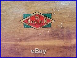 Vintage Neslein Engineers 8 Drawer Wooden Tool Chest in Very Good Condition