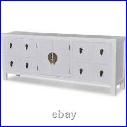 Vintage Sideboard Furniture White Large Cabinet Storage Cupboard Chest Drawers