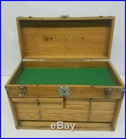 Vintage Wood H. Gerstner & Sons 7 Drawer Tool Chest Box Model 041 Free Shipping