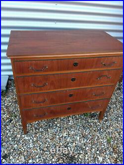 Vintage retro Danish Mid Century teak wooden chest of drawers 50s 60s small