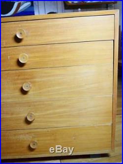 Vtg 1950's MCM George Nelson Herman Miller BCS Tall 5 Drawer Cabinet Dresser