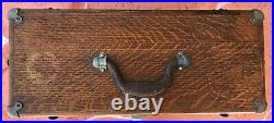 Vtg Union B-20 Oak Wood 7-drawer Machinist Tool Chest Box Cabinet Tool Box