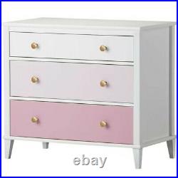 White 5 Drawer Dresser Chest Drawers Wooden Clothes Storage Bedroom Furniture