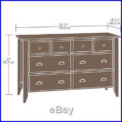 White 6 Drawer Dresser Wood Double Chest Modern Storage Furniture NEW Organizer