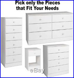 White Bedroom Furniture Dressers Nightstands Chest Dresser Drawer Sets 4 6 7 NEW