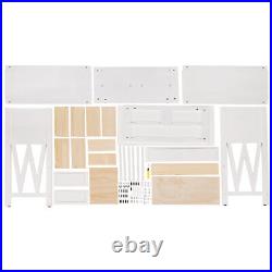 White Chest of Drawers Bedroom 3 Drawer Console Table Living Room Furniture Wood