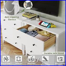 White Dresser for Bedroom 27.5''W Nightstand with3 Drawers Modern Chest of Drawers