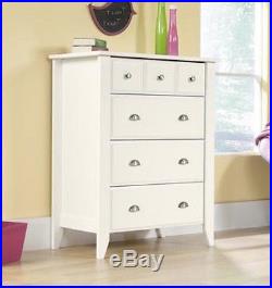 White Wood Dresser Drawer Modern Bedroom Furniture Storage Chest Drawers Armoire