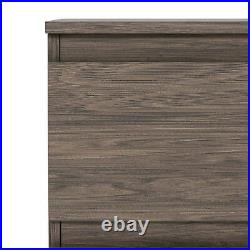 Wood 4 Drawer Dresser Chest Storage Cabinet Organizer Bedroom Living Room Gray