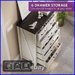 Wood Dresser Modern Bedroom Living Room Chests of Drawer Storage Organizer White