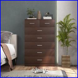 Wooden Chest of Drawers with Anti-toppling Device and Metal Handles