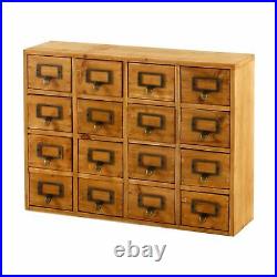 Wooden Storage Cabinet Chest 16 Drawers Handmade Shabby Chic Hand Finished Unit