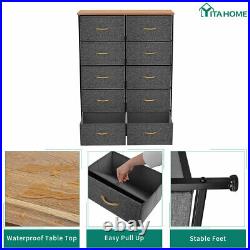 YITAHOME 10-Drawer Chest of Storage Drawer Dresser Organizer Bedroom Furniture