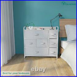YITAHOME 7-Drawer Chest of Fabric Dresser Furniture Bedroom Storage Organizer