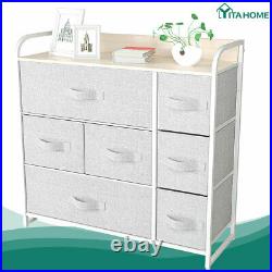 YITAHOME 7-Drawer Chest of Fabric Dresser Furniture Bedroom Storage Organizer