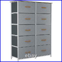 YITAHOME Storage 10 Drawer Dresser Fabric Bedroom Organizer Tower Chest Entryway