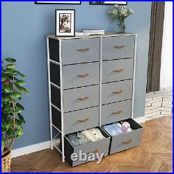 YITAHOME Storage 10 Drawer Dresser Fabric Bedroom Organizer Tower Chest Entryway